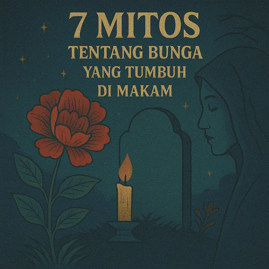 7 Mitos tentang Bunga yang Tumbuh di Makam